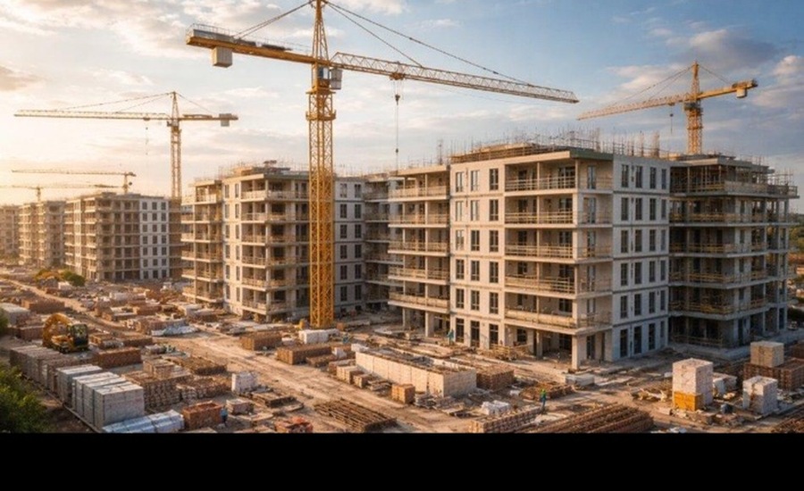 New apartment development under construction